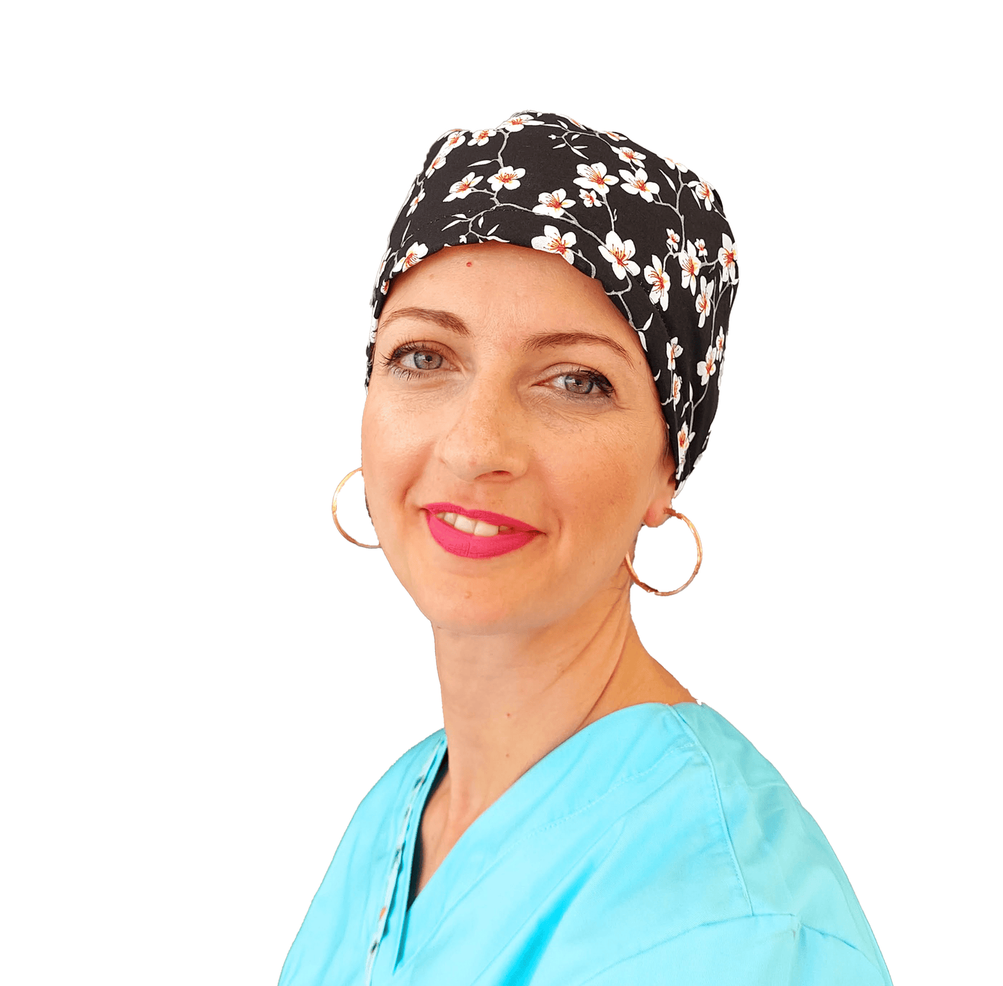Floral Scrub Cap For Women -Surgical Cap