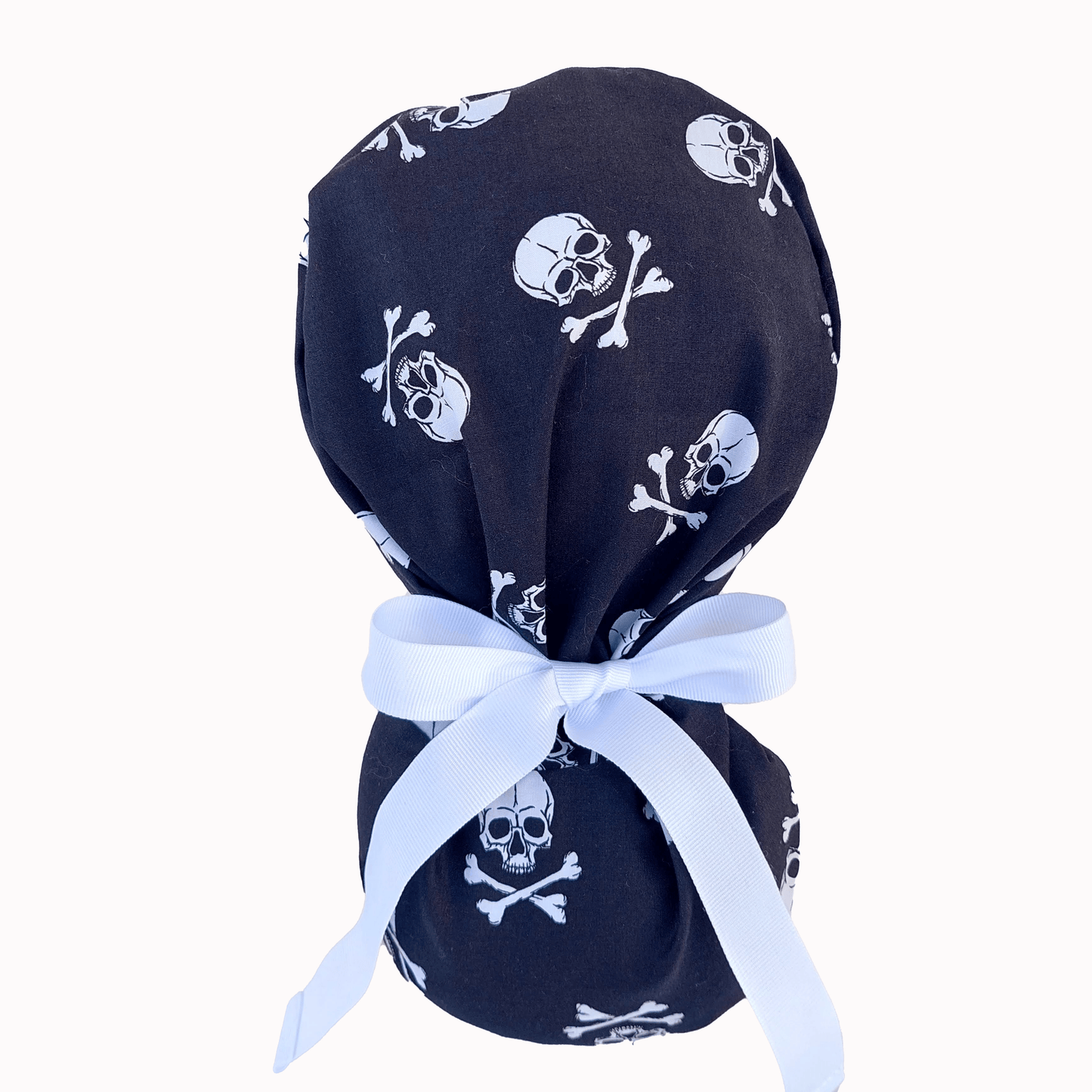 Skull Scrub Cap, Ponytail