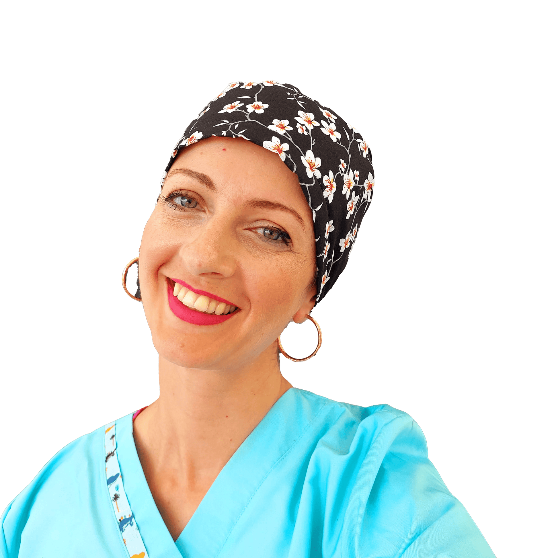 Floral Scrub Cap For Women -Surgical Cap