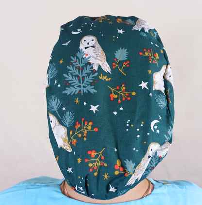 Owls Scrub Cap Custom - Surgical Cap Satin Lined