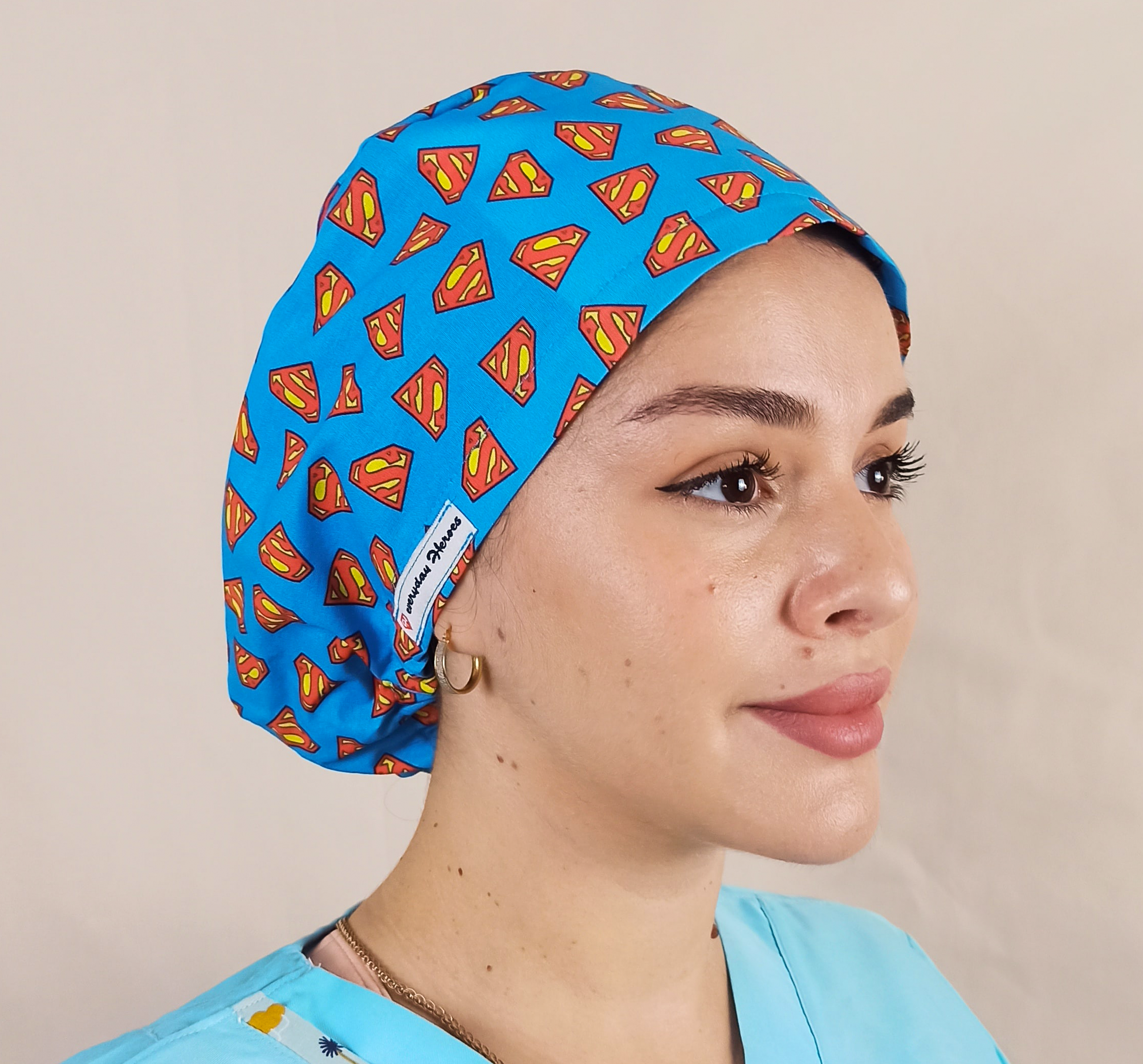 Super Heroes Scrub Cap For Women