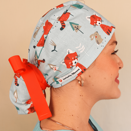 Animal Fox Scrub Cap