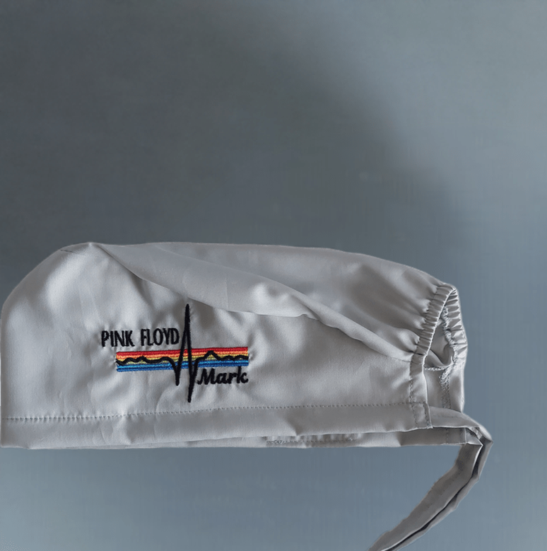 Pink Floyd Scrub Cap Mens Name Personalization Surgeons Scrub Hat Gift For Doctors.