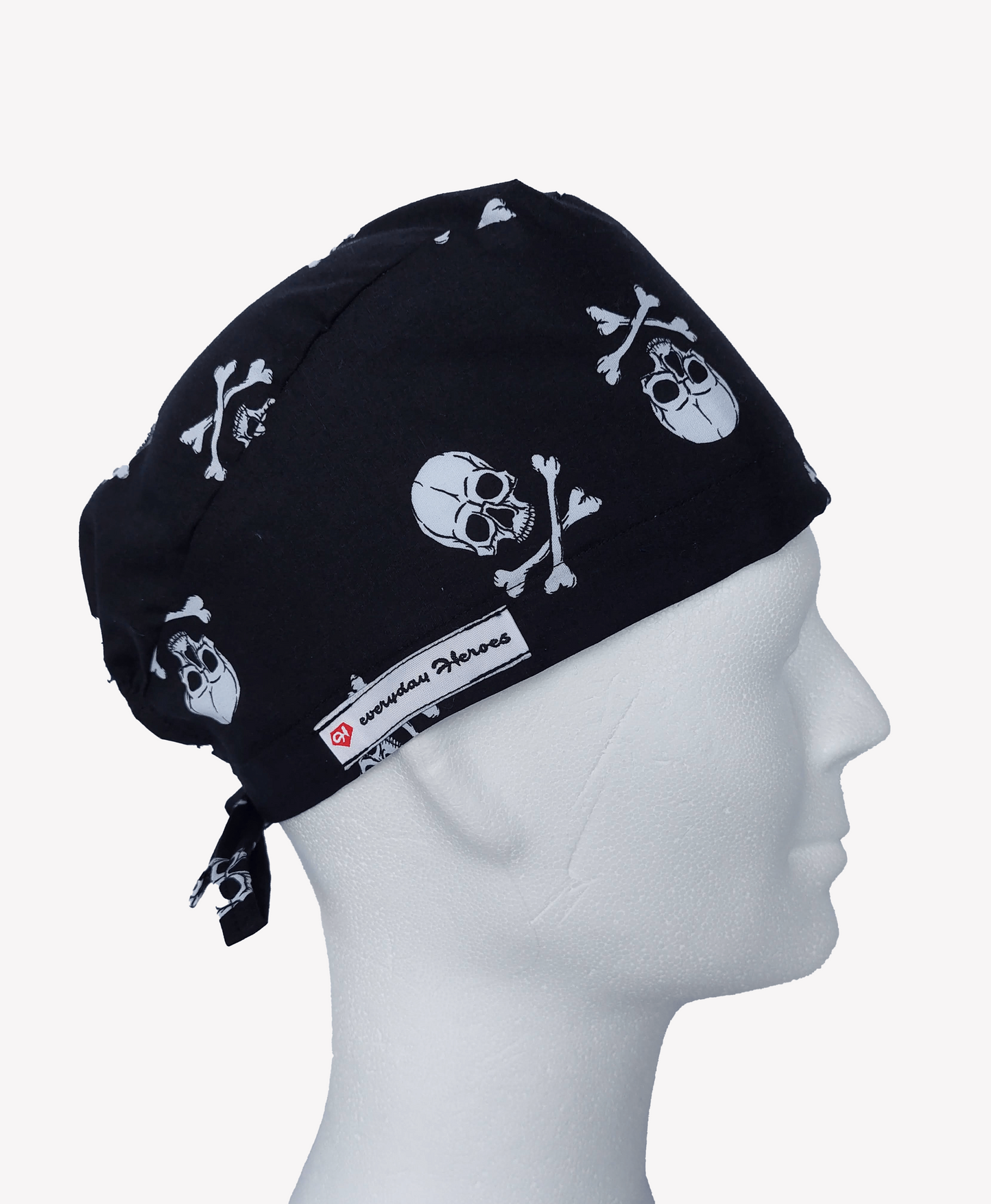 Unisex scrub cap with skulls - [scrub_hat]-[scrub_cap_for_women]-[surgical_cap]
