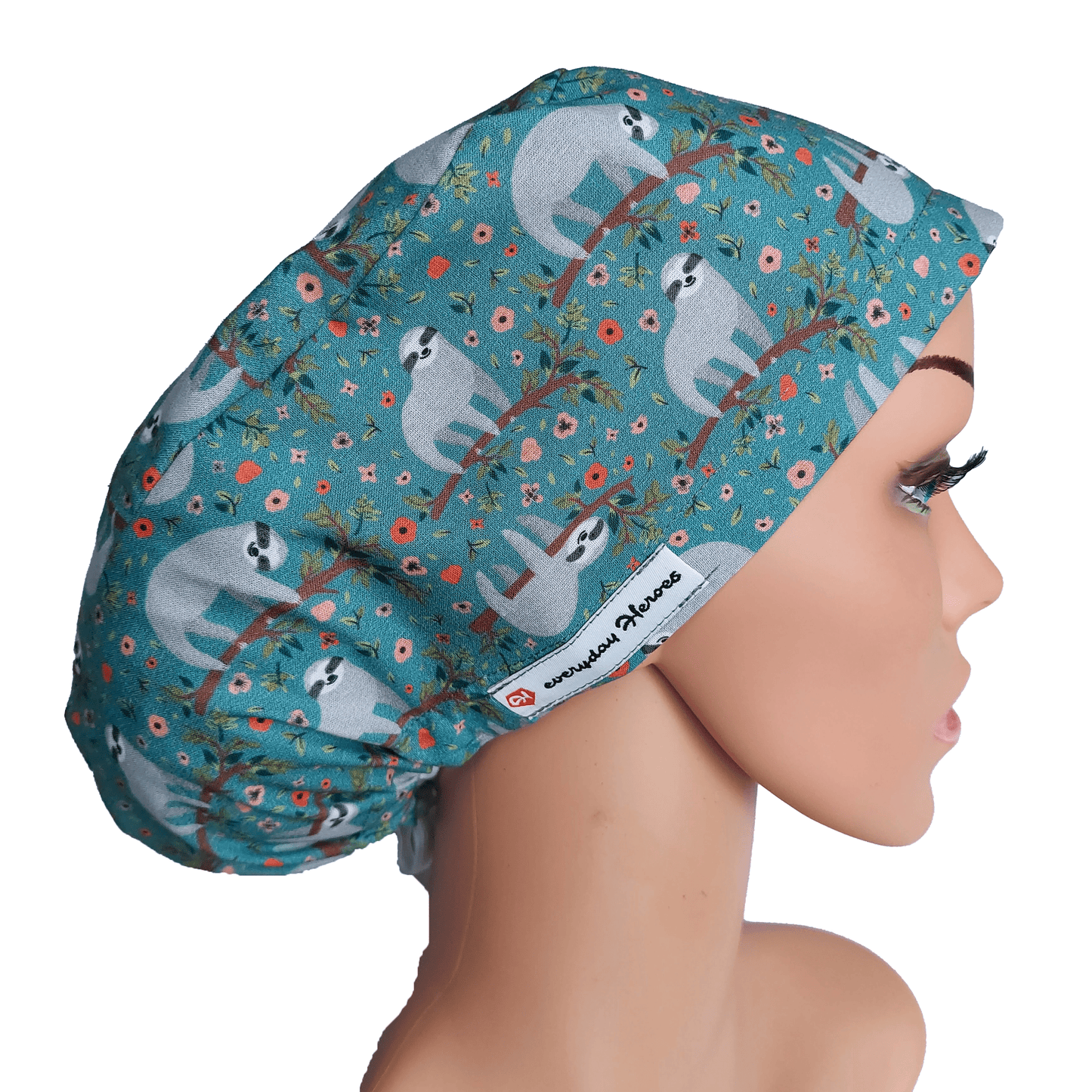 Sloths Scrub Cap - [scrub_hat]-[scrub_cap_for_women]-[surgical_cap]