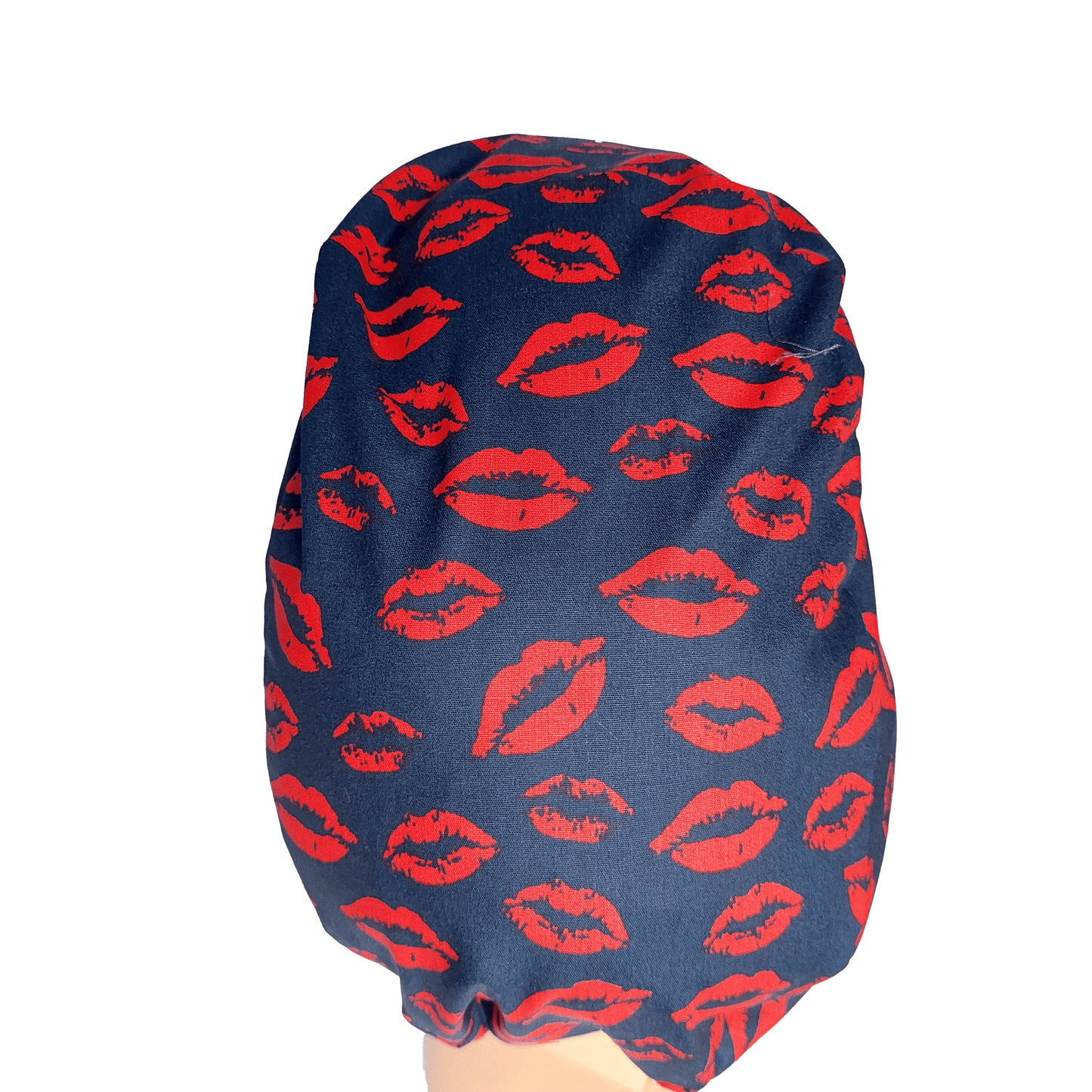 Scrub Cap -Surgical Cap Red Kiss - [scrub_hat]-[scrub_cap_for_women]-[surgical_cap]