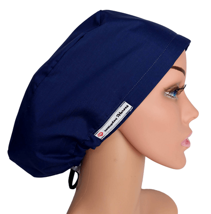 Scrub Cap -Surgical Cap Solid Dark Blue - [scrub_hat]-[scrub_cap_for_women]-[surgical_cap]