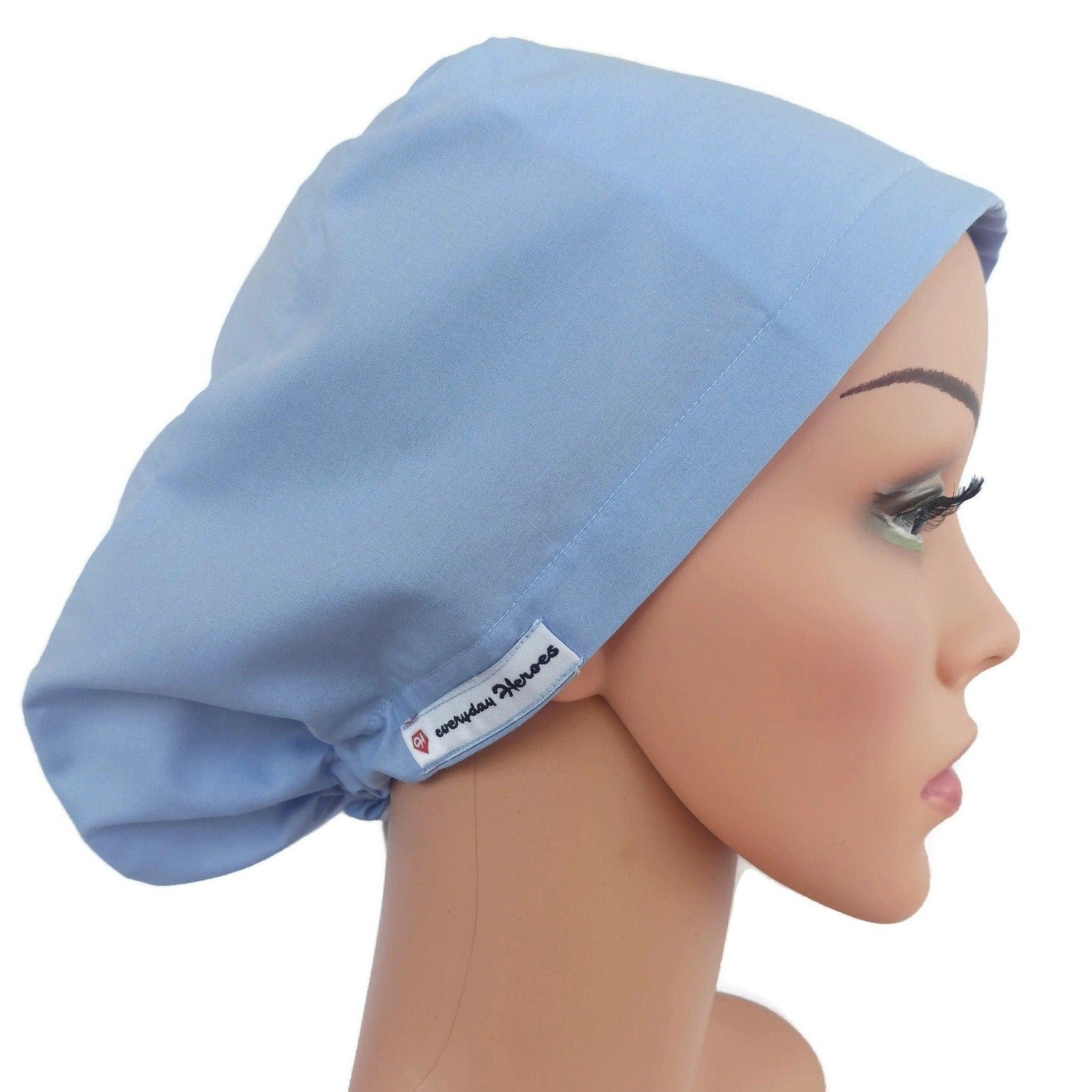 Scrub Cap -Surgical Cap Solid Light Blue - [scrub_hat]-[scrub_cap_for_women]-[surgical_cap]