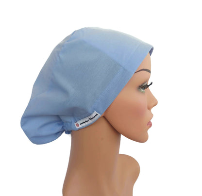 Scrub Cap -Surgical Cap Solid Light Blue - [scrub_hat]-[scrub_cap_for_women]-[surgical_cap]